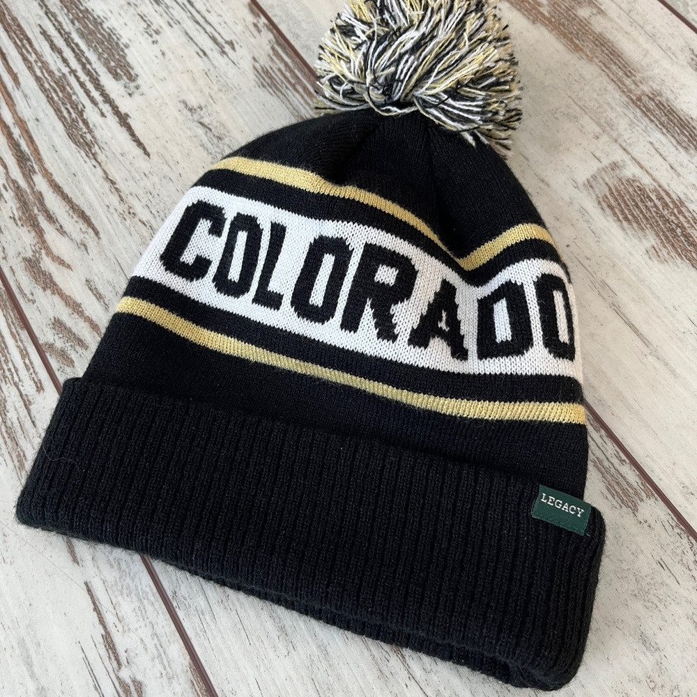 University of Colorado Buffaloes Cuffed Pom Beanie - Picture 7 of 12